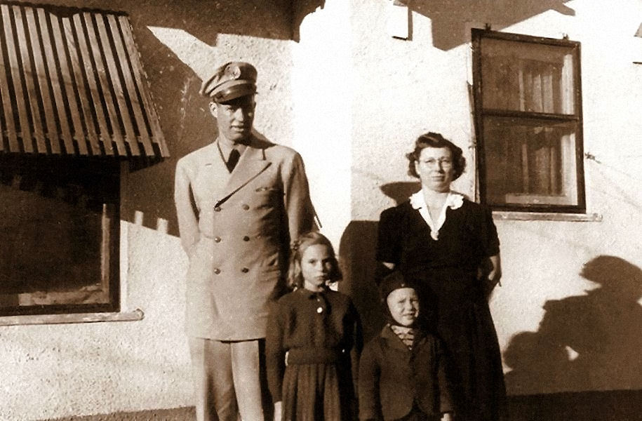 Herman, Frances, Fred, and Cleo, January 1, 1944